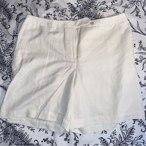 White summer shorts